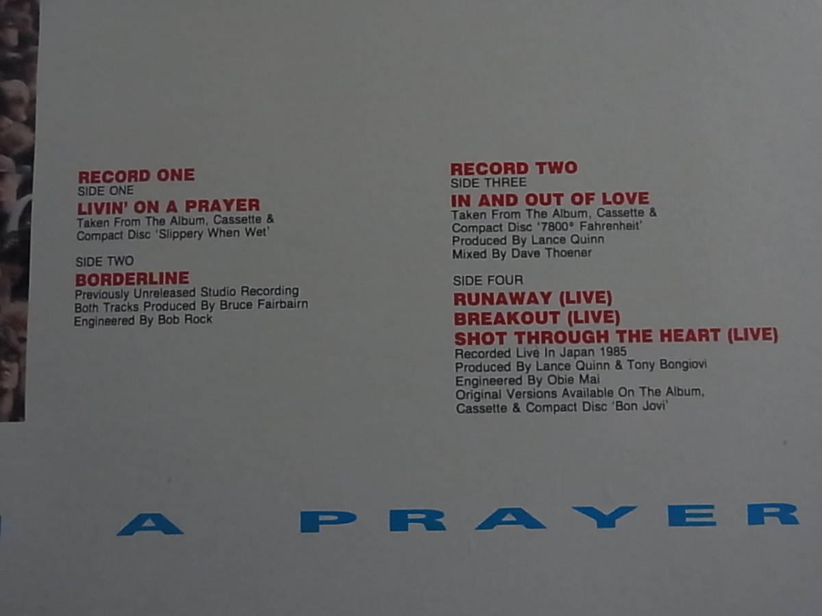 Can-W12' Bon Jovi/Livin' On A Prayer-Collector's Edition_画像4