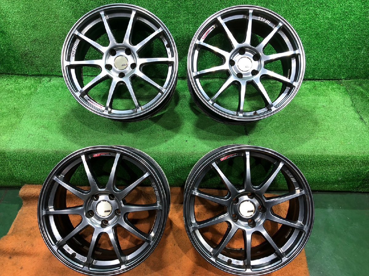 TANABE　SSR　GTV02　18インチホイール　4本　PCD112　5穴　8.0J＋45　ハブ径約73mm　中古品　ベンツ　アウディ等に！〔KH27〕_画像1