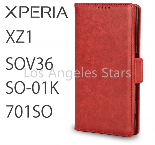 Xperia XZ1 SOV36 SO-01K 701SO スマホケース エクスペリア 赤 革 レザー 手帳型 レッド 送料無料 かわいい 通販 おしゃれ 人気 sale 激安_大人気のデザイン