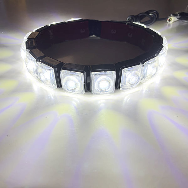 LED デイライト 1w×6連×2個 計12連 【フレキシブル】 ライト 白色 送料無料_画像3