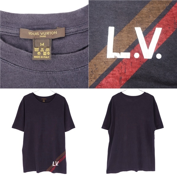 ルイヴィトン LOUIS VUITTON Tシャツ カットソー ショートスリーブ 半袖 コットン トップス メンズ イタリア製 M cg12ot-rm04c14136_画像5