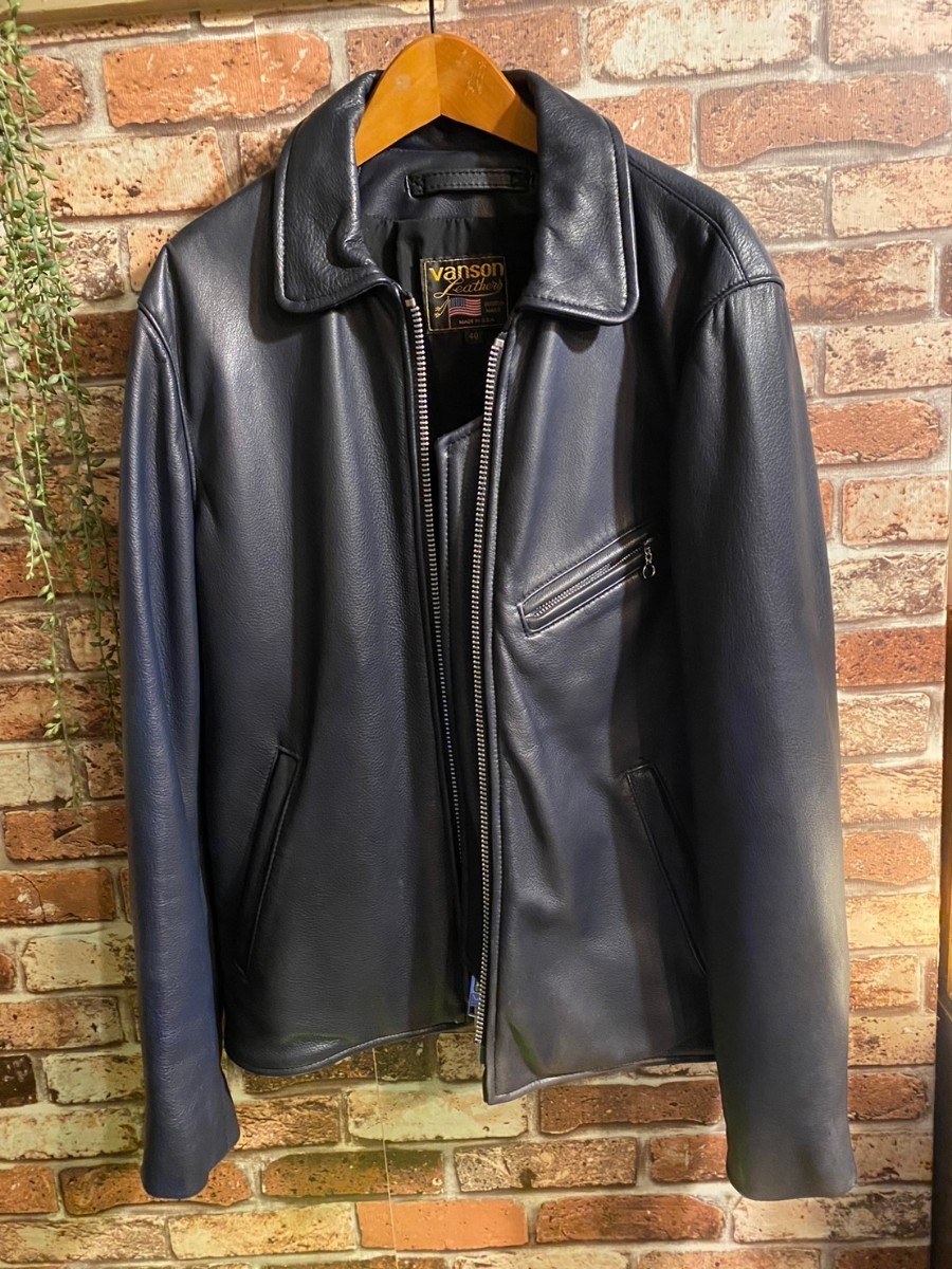 VANSON別注 タイトフィットenf エンフィールドNAVY サイズ40 VANSON別注 タイトフィットenf エンフィールドNAVY サイズ40
