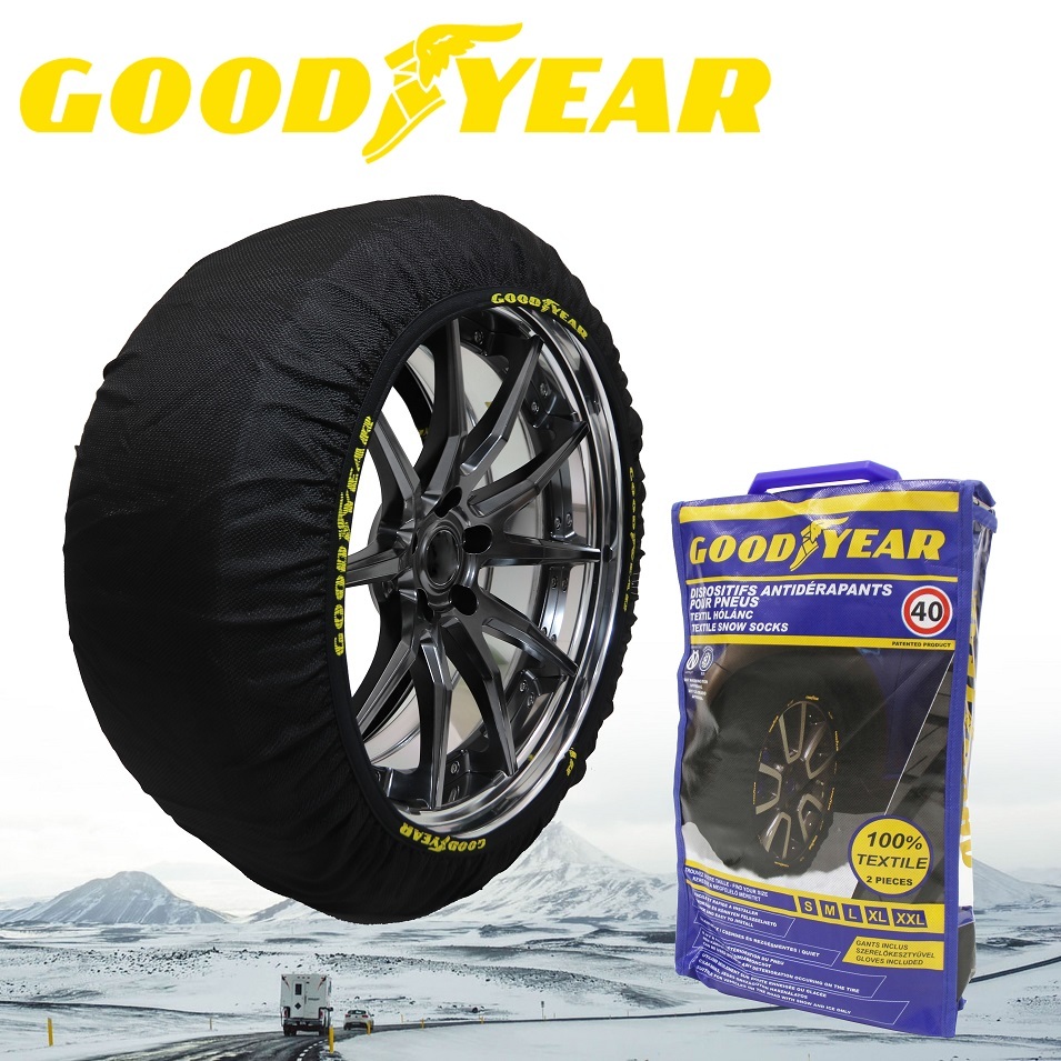 GOODYEAR スノーソックス クラシックタイプ XXLサイズ 2枚入り 18インチ 275/60R18 グッドイヤー タイヤチェーン スノーチェーン