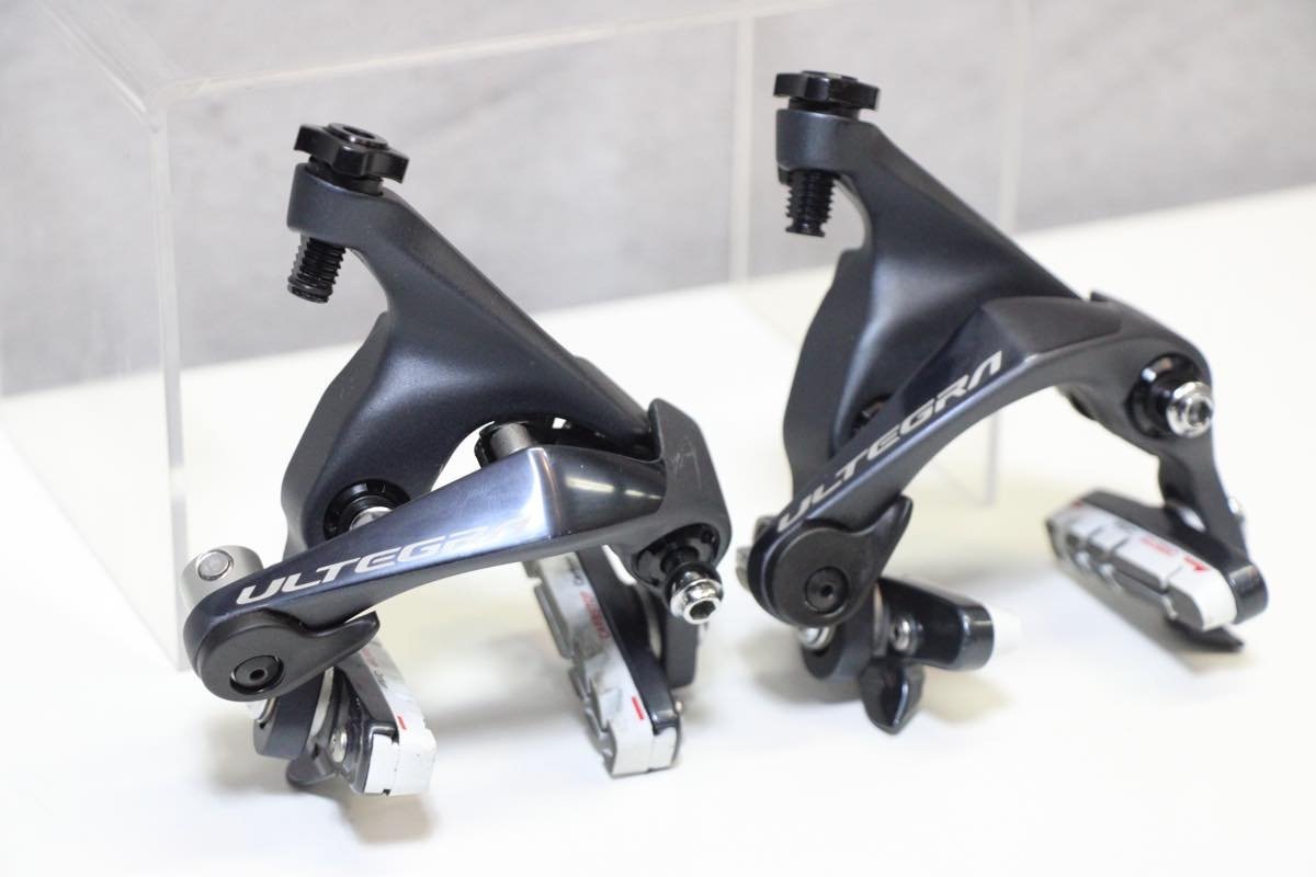 ★SHIMANO シマノ BR-R8010F BR-R8010RS ULTEGRA ダイレクトマウントブレーキ前後セット CARBSTOPシュー換装 美品_画像1