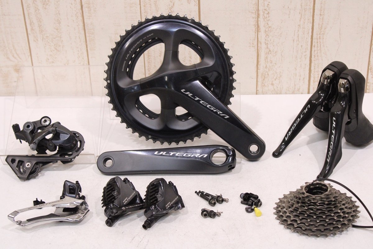 通販サイト一覧 ★SHIMANO シマノ R8020シリーズ ULTEGRA 2x11s 油圧ディスクブレーキ グループセット 172.5mm 52/36T パーツセット