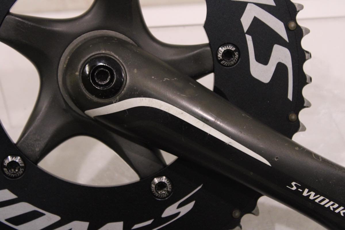 ★SPECIALIZED スペシャライズド S-WORKS fact carbon TT 2x11s 172.5mm 53/39T カーボンクランクセットの画像4