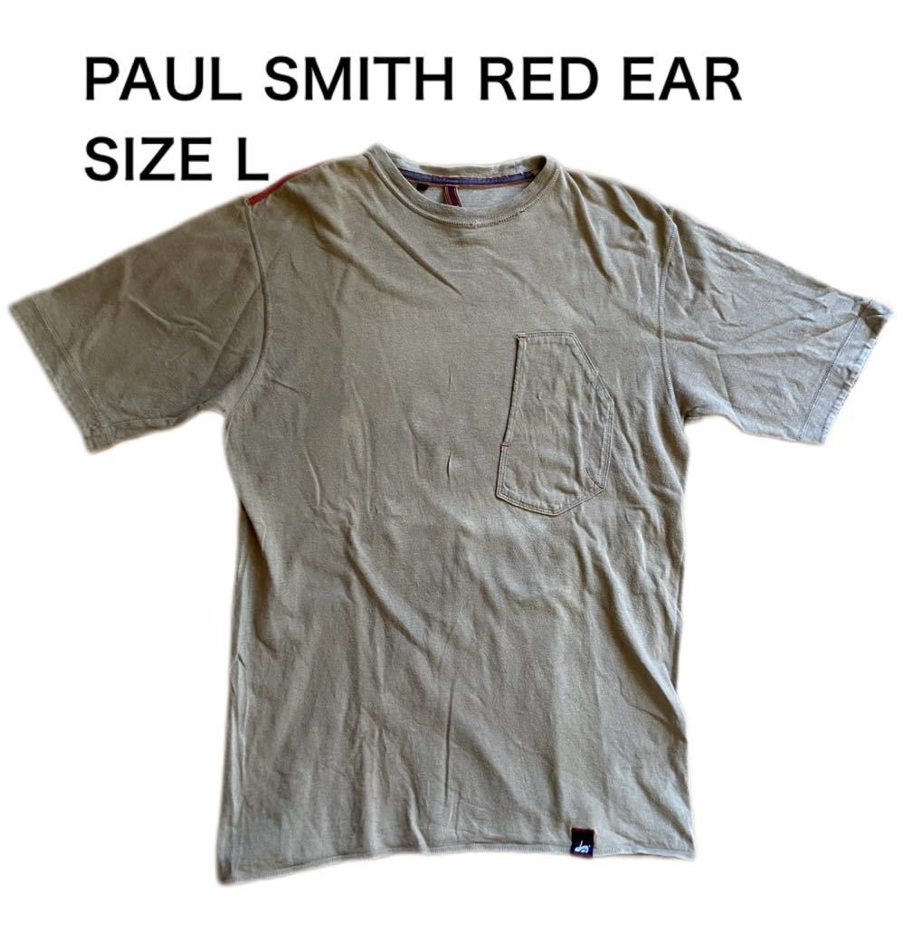 【送料無料】中古 PAUL SMITH RED EAR レッドイアー Tシャツ ビンテージ フラミンゴ プリント サイズLの画像1