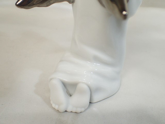 12104[TS]未使用/箱付き◆LLADRO/リヤドロ◆フィギュリン No.7050 『可愛いお祈り(Re-Deco)』 陶器の置物/天使 クリスマス限定の画像8