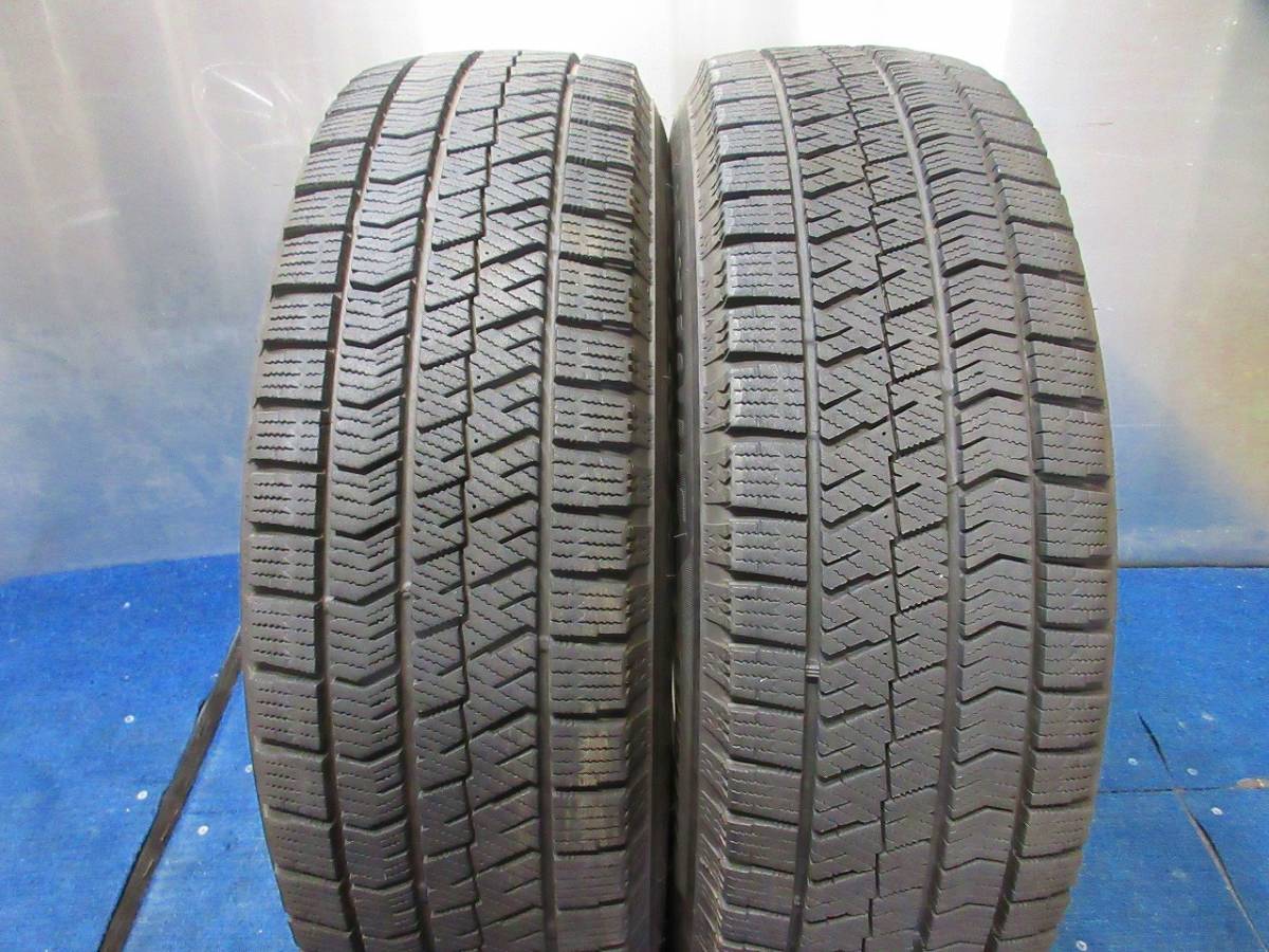 ★7.5-8分山★18.21年製★ ブリヂストン VRX2 185/65R15　社外ホイール 15×5.5J +43 4H-100 スタッドレス アクア・フィット等　A315_画像10