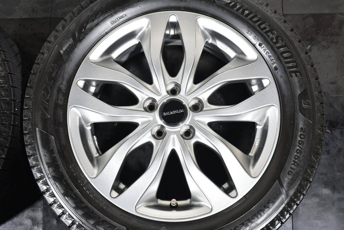 ☆バルミナ DS-M 16インチ☆PCD100 6J +45☆ブリヂストン ブリザック VRX3☆205/55R16☆レクサス CT プリウス レガシィ インプレッサ☆_画像5