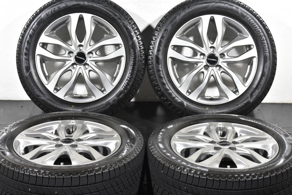 ☆バルミナ DS-M 16インチ☆PCD100 6J +45☆ブリヂストン ブリザック VRX3☆205/55R16☆レクサス CT プリウス レガシィ インプレッサ☆_画像1