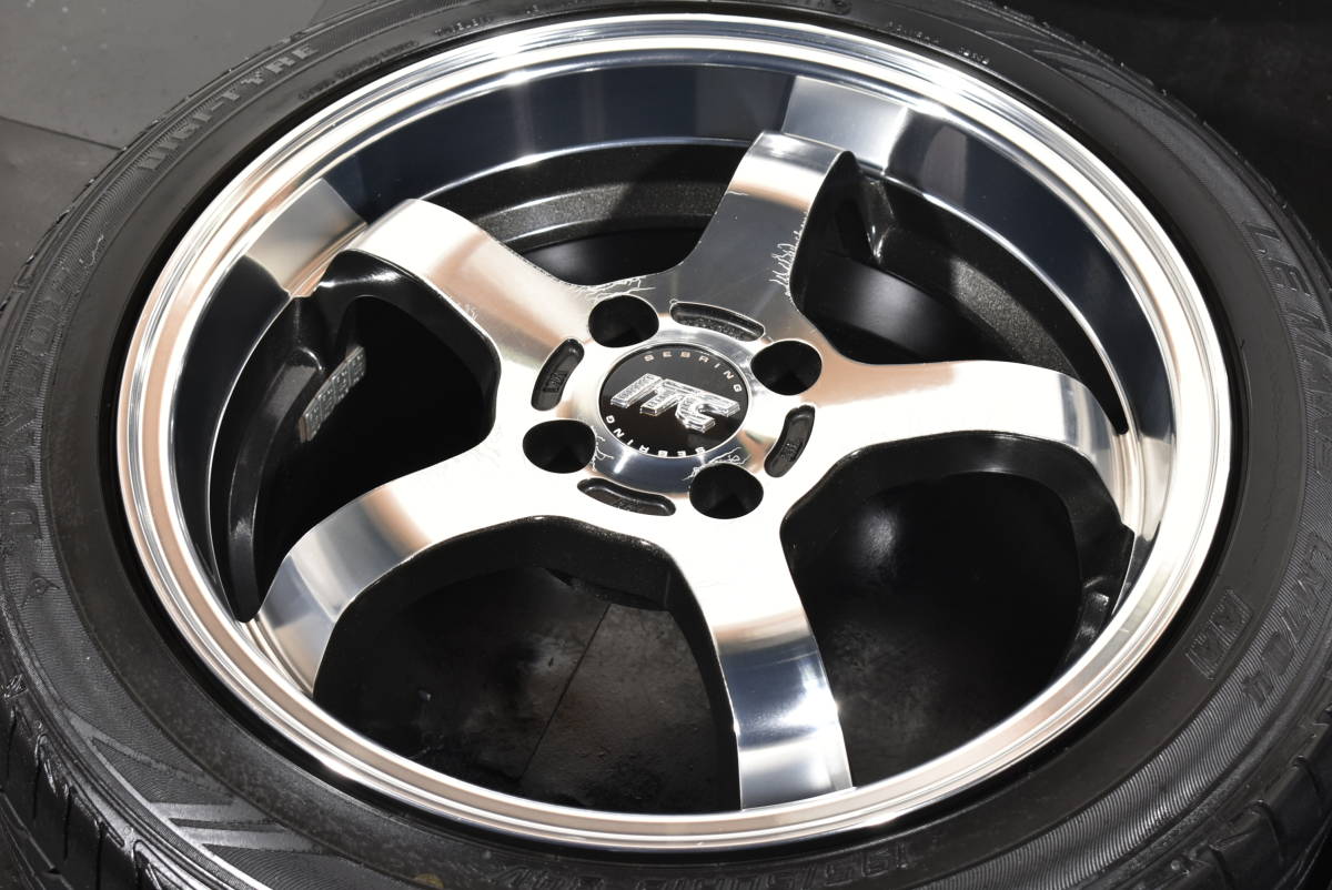 *RAYS SEBRING ITC SPORT Racing 16 -inch *PCD100 7.0J +43* Dunlop Le Mans LM704*195/50R16* aqua Fit Roadster *