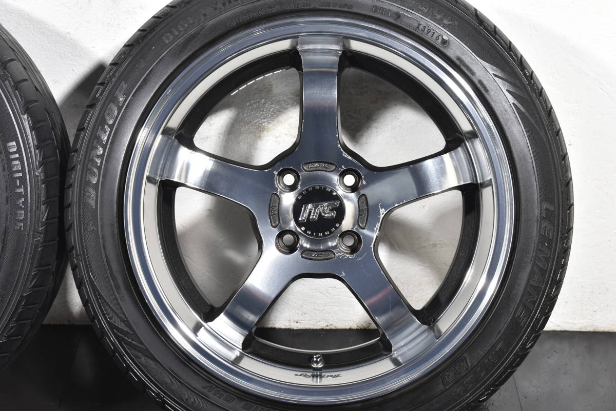 *RAYS SEBRING ITC SPORT Racing 16 -inch *PCD100 7.0J +43* Dunlop Le Mans LM704*195/50R16* aqua Fit Roadster *