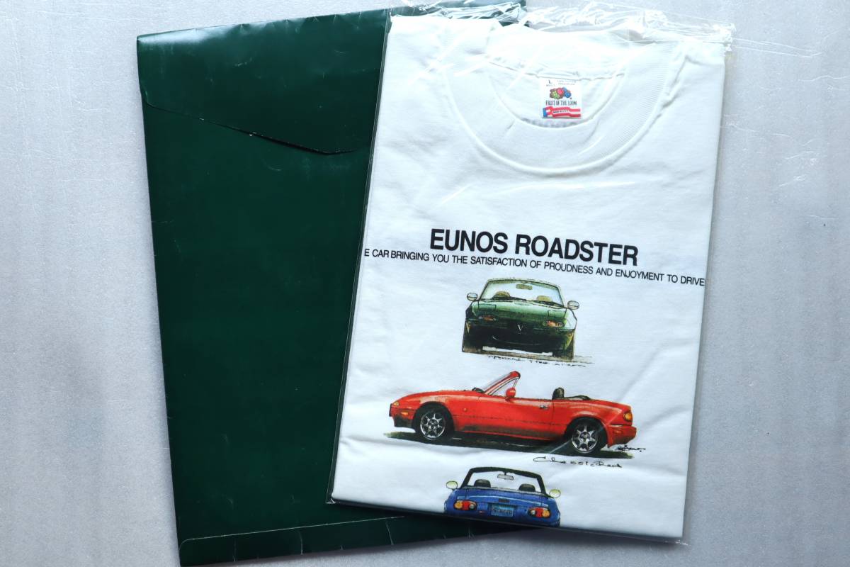 【売切り】当時物 ユーノス EUNOS ロードスター NA Tシャツ ユーノス包装 デッドストック_画像1