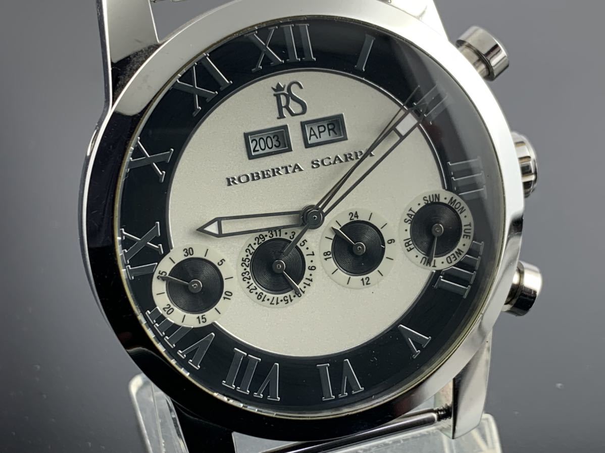 [A1245]本体のみの為1円～☆メンズ腕時計 AUTOMATIC ROBERTA SCARPA RS-6007 動作品_画像2