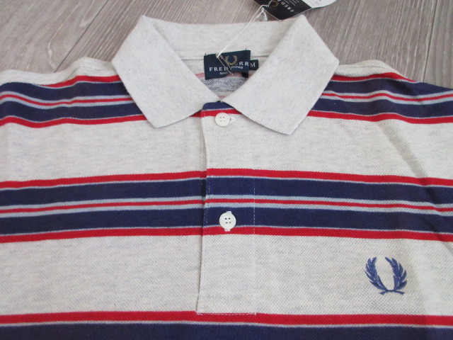  unused new goods Fred Perry polo-shirt border M made in Japan 