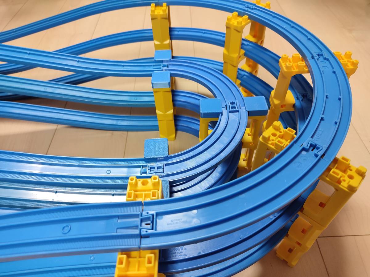  Plarail Mugen double truck tower course inspection ) used * roadbed * large amount * summarize * bending line *. line *90 times *90°*3D printer * original work * rail 