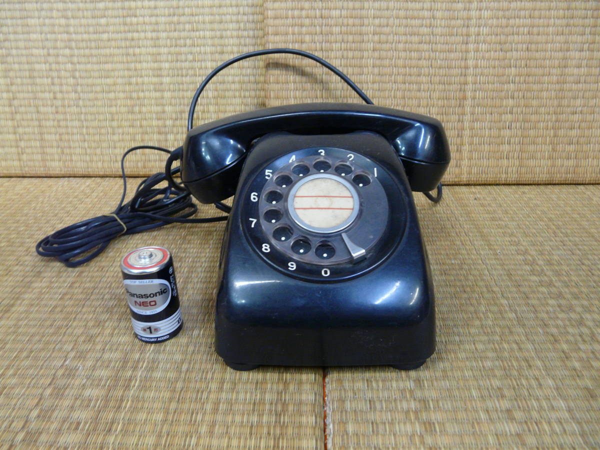  Showa Retro black telephone 600-A2