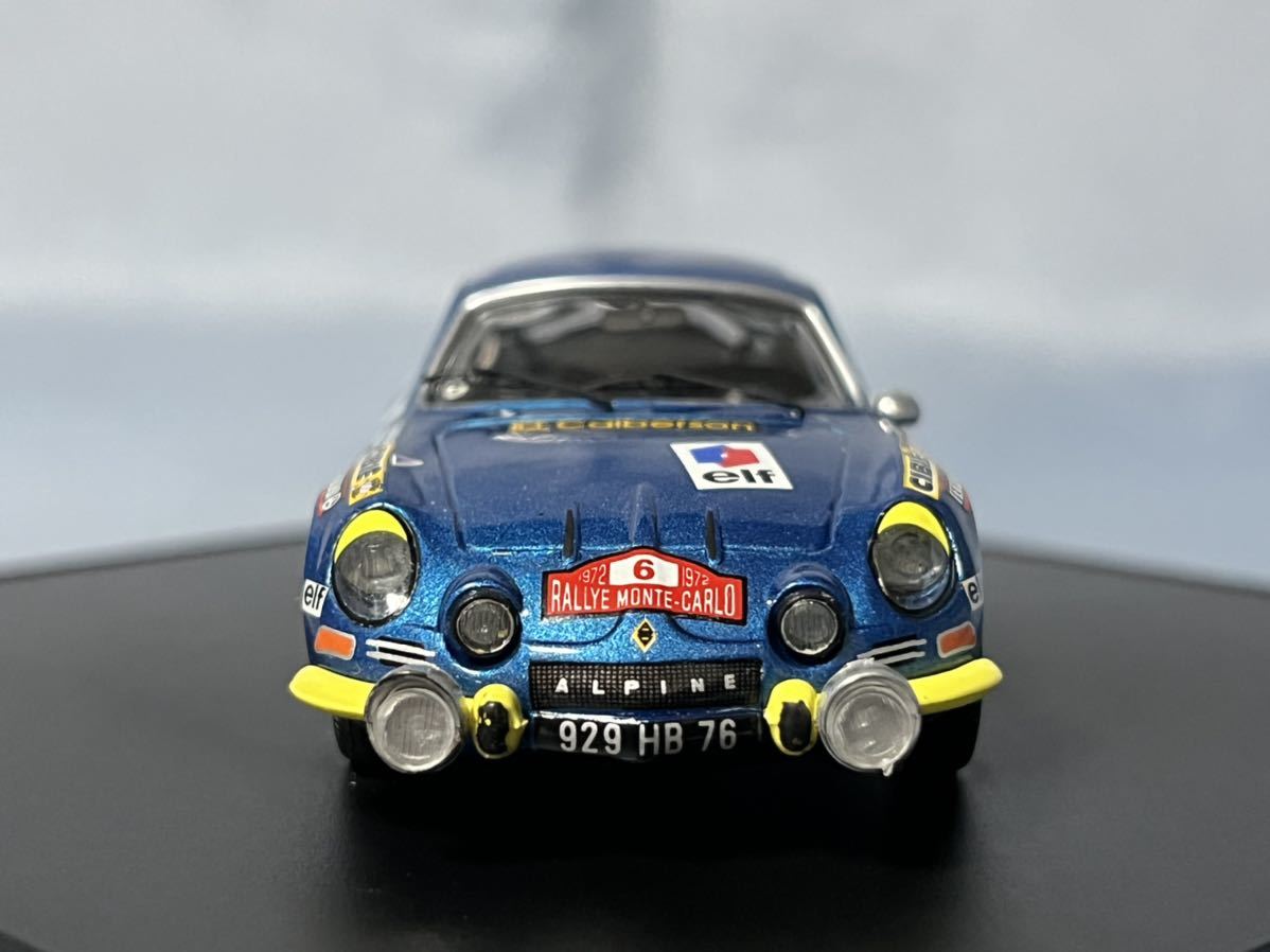  Trofeu made alpine Renault A110 1600S 1972 year Monte Carlo Rally #6 (1/43)