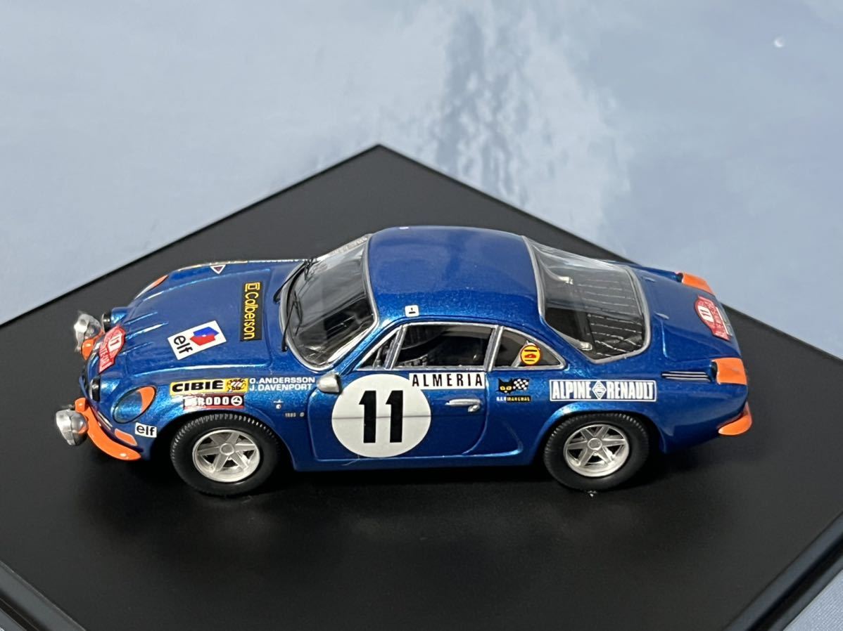  Trofeu made alpine Renault A110 1600S (#11) 1972 year Monte Carlo 1/43