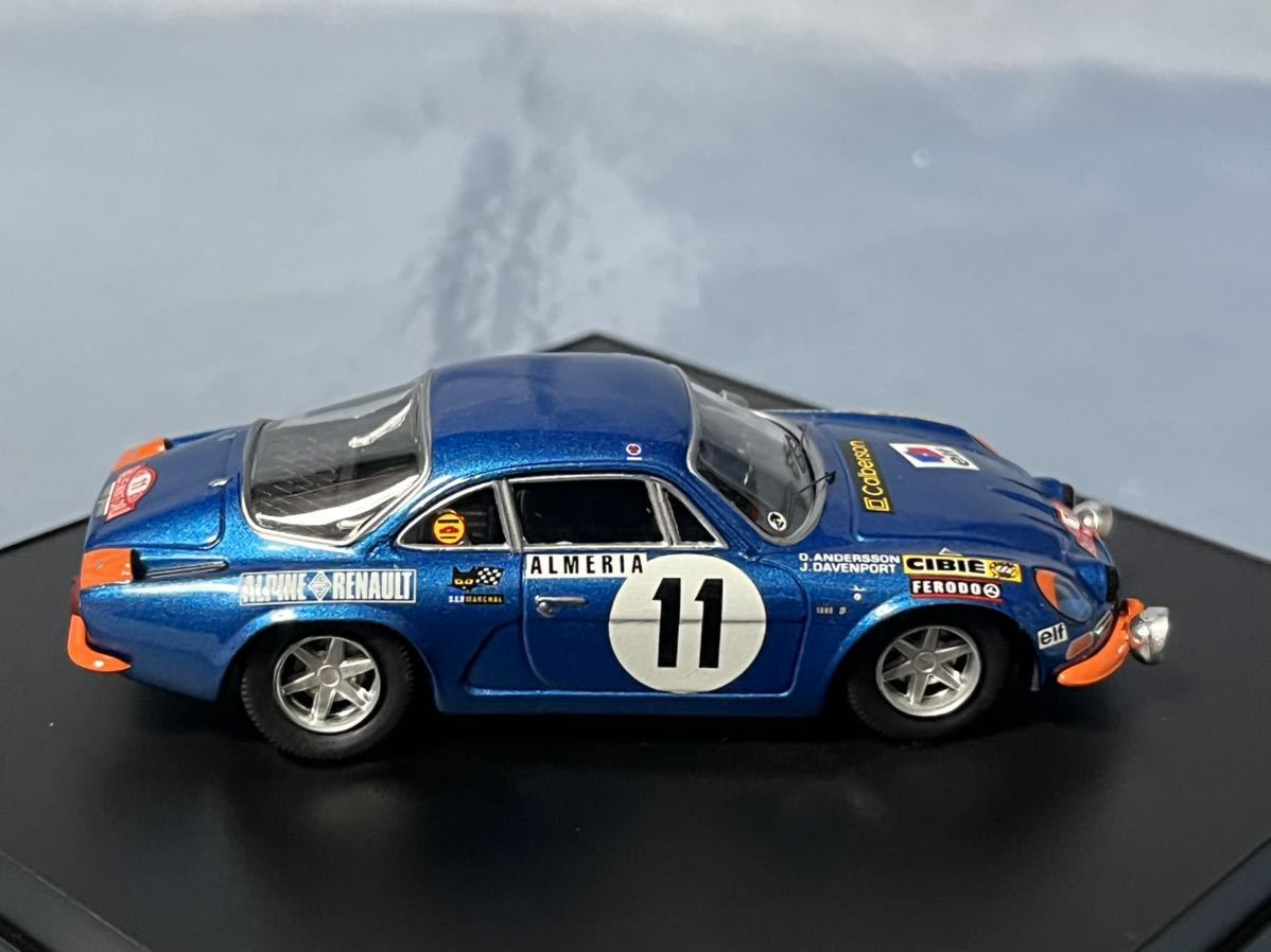  Trofeu made alpine Renault A110 1600S (#11) 1972 year Monte Carlo 1/43