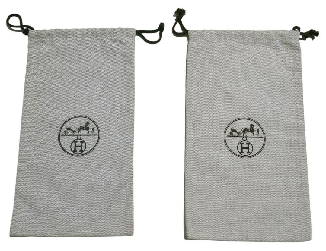 未使用 美品 エルメス 保存袋 巾着袋 収納袋 ショップ袋20×35 2枚