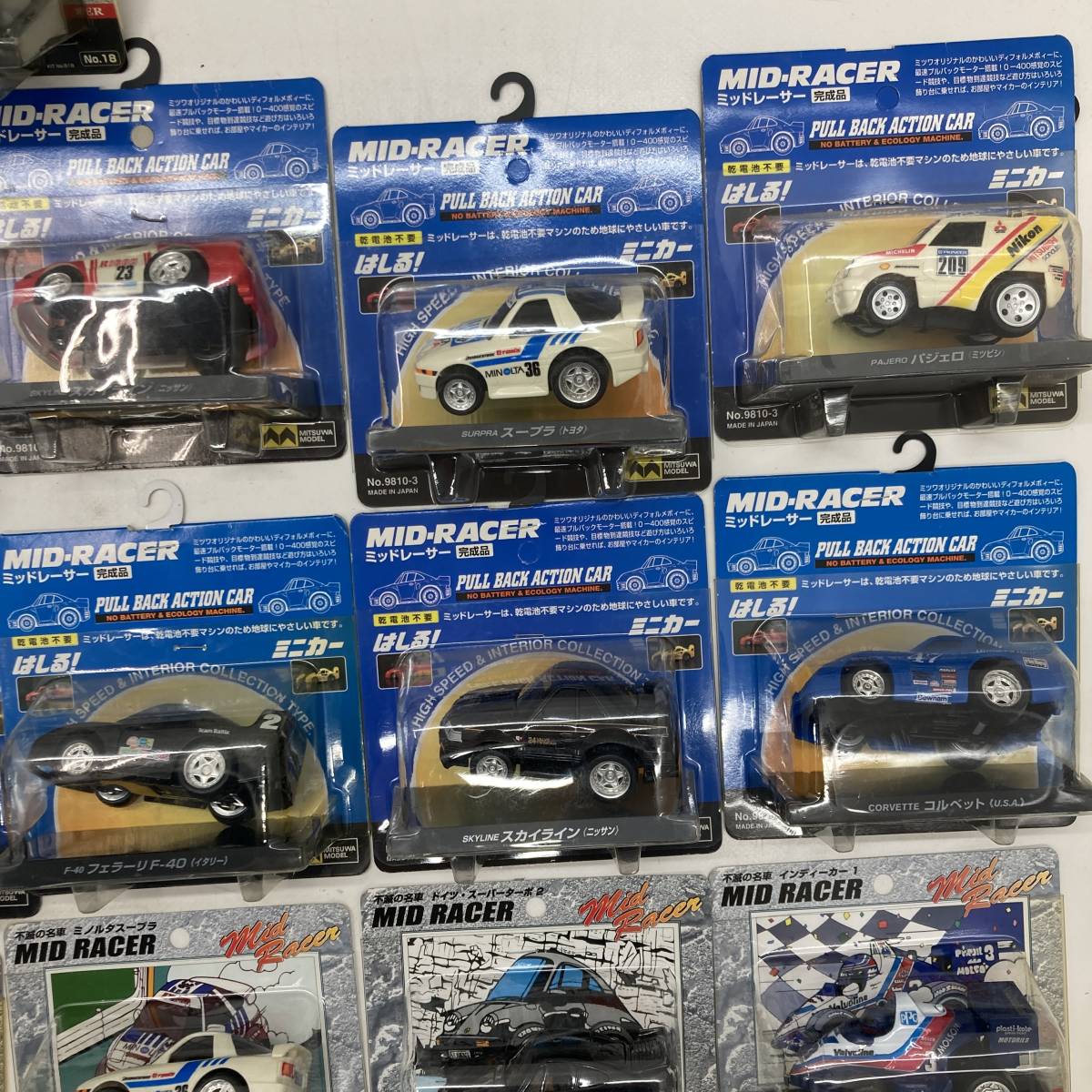 【1円～】ミニカー ミツワ ミッドレーサー 25個 まとめ売り スカイライン パジェロ フェラーリ インディカー 開封済【中古品】_画像3