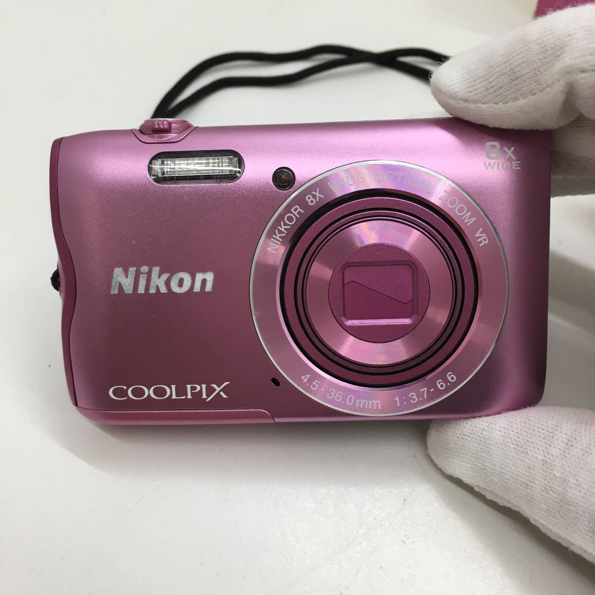 【１円～】Nikon コンパクト デジタルカメラ COOLPIX A300 ピンク Bluetooth ニコン【中古品】_画像2