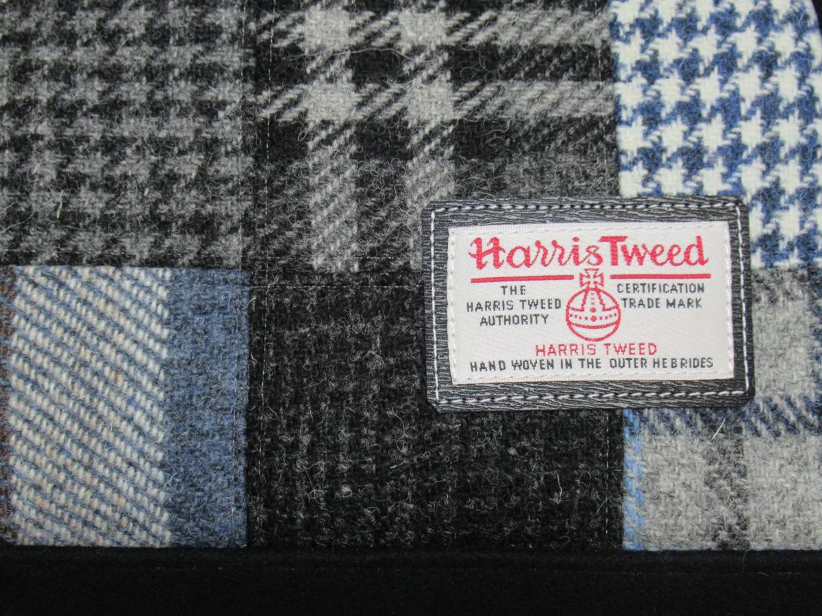 Handmade ★ HARRIS TWEED ★ ハリスツイード ★ ワイヤー口金 3way あおりバッグ～♪_画像10