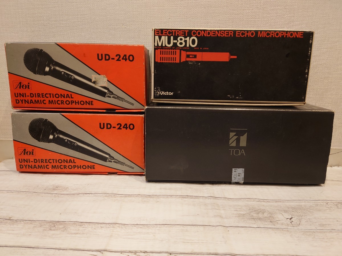 sr1234 017 動作未確認 マイク 5本セット UD-240 UM-810 J1 音響機器 オーディオ機器 オーディオ 現状品 中古_画像1