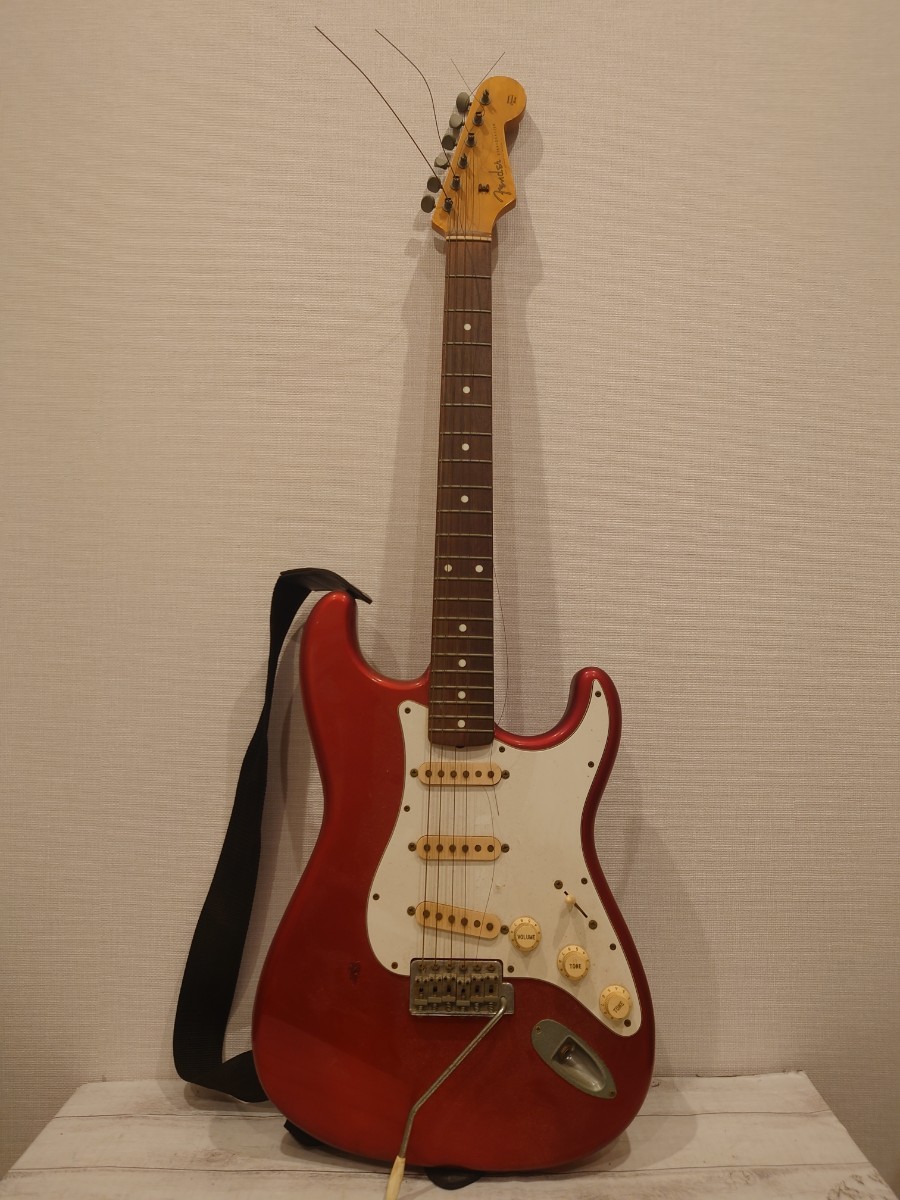 sr1234 158 動作未確認 Fender エレキギター ストラトキャスター Stratocaster フェンダー ギター 弦楽器 楽器 現状品 中古_画像1