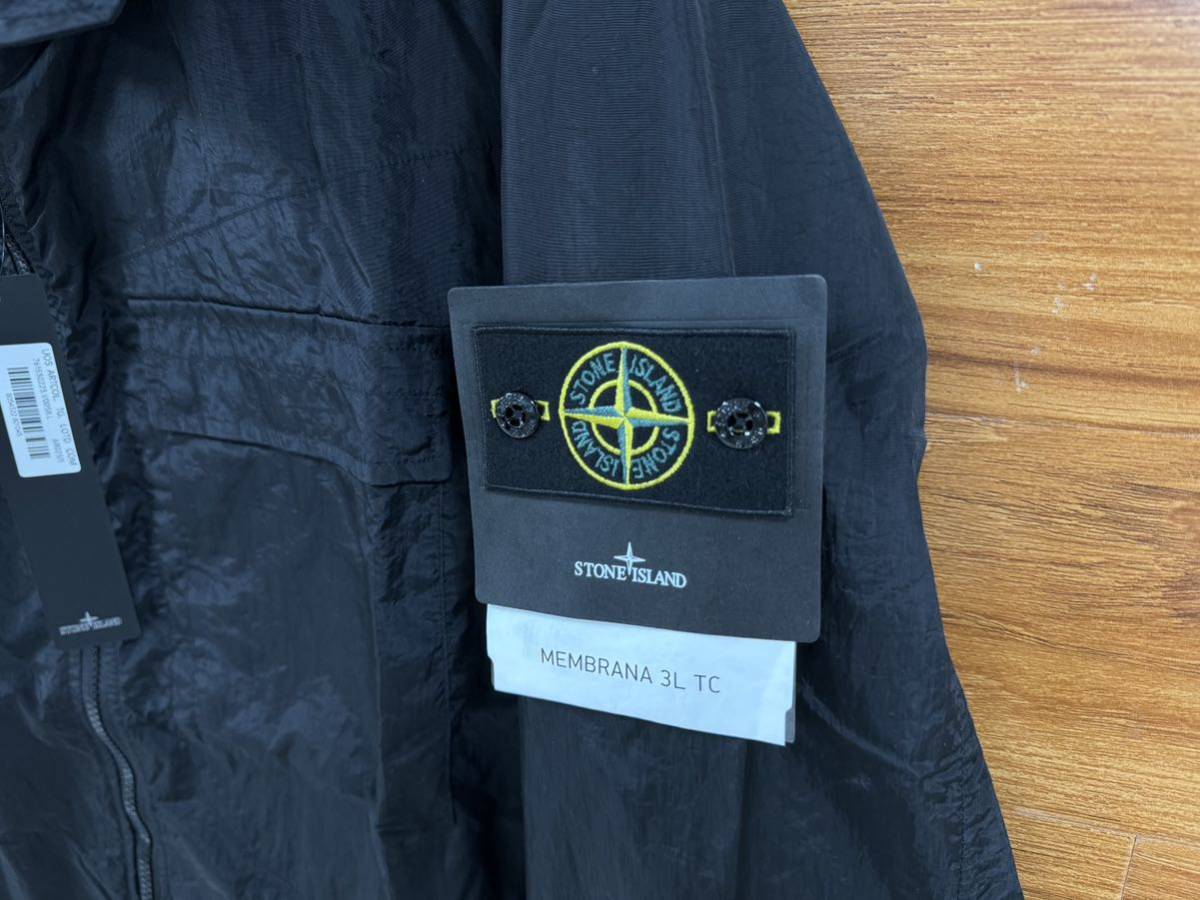 stone island hooded jacket ストーンアイランド 22SS ナイロン ナイロンジャケット L メンズ ブラック 761540223 3L TC_画像3