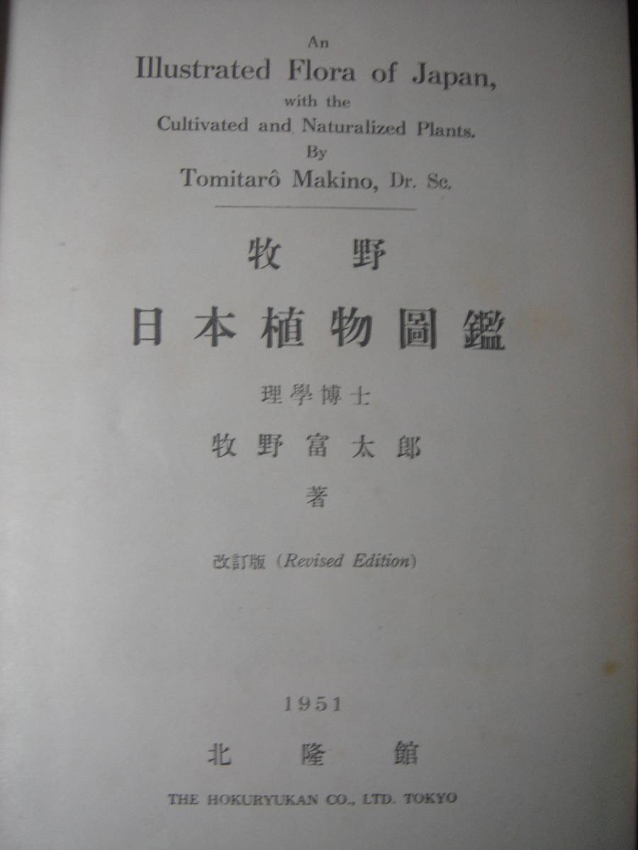 1951年版 牧野日本植物図鑑 北隆館 厚冊本 牧野富太郎_画像3