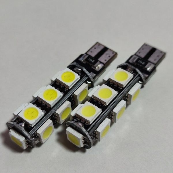 爆光！LED ポジション スモール ナンバー灯 4個セット T10 ホワイト /13/8 ソリオ ハイブリッド セドリック/グロリア アウトランダー_画像2