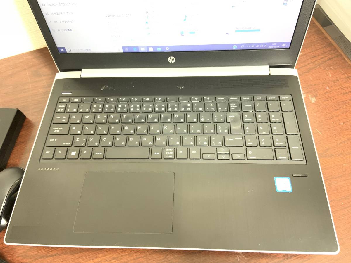 P104 HP ProBook 450 G5 Core i5 第８世代 (8250U)◆メモリ8GB◆M.2 SSD256GB◆15.6インチ HD 動作品 Win10 PC Office2021 laptop _画像7