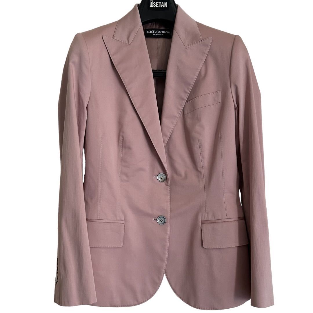 D&G Dolce & Gabbana jacket pink 42 cotton 