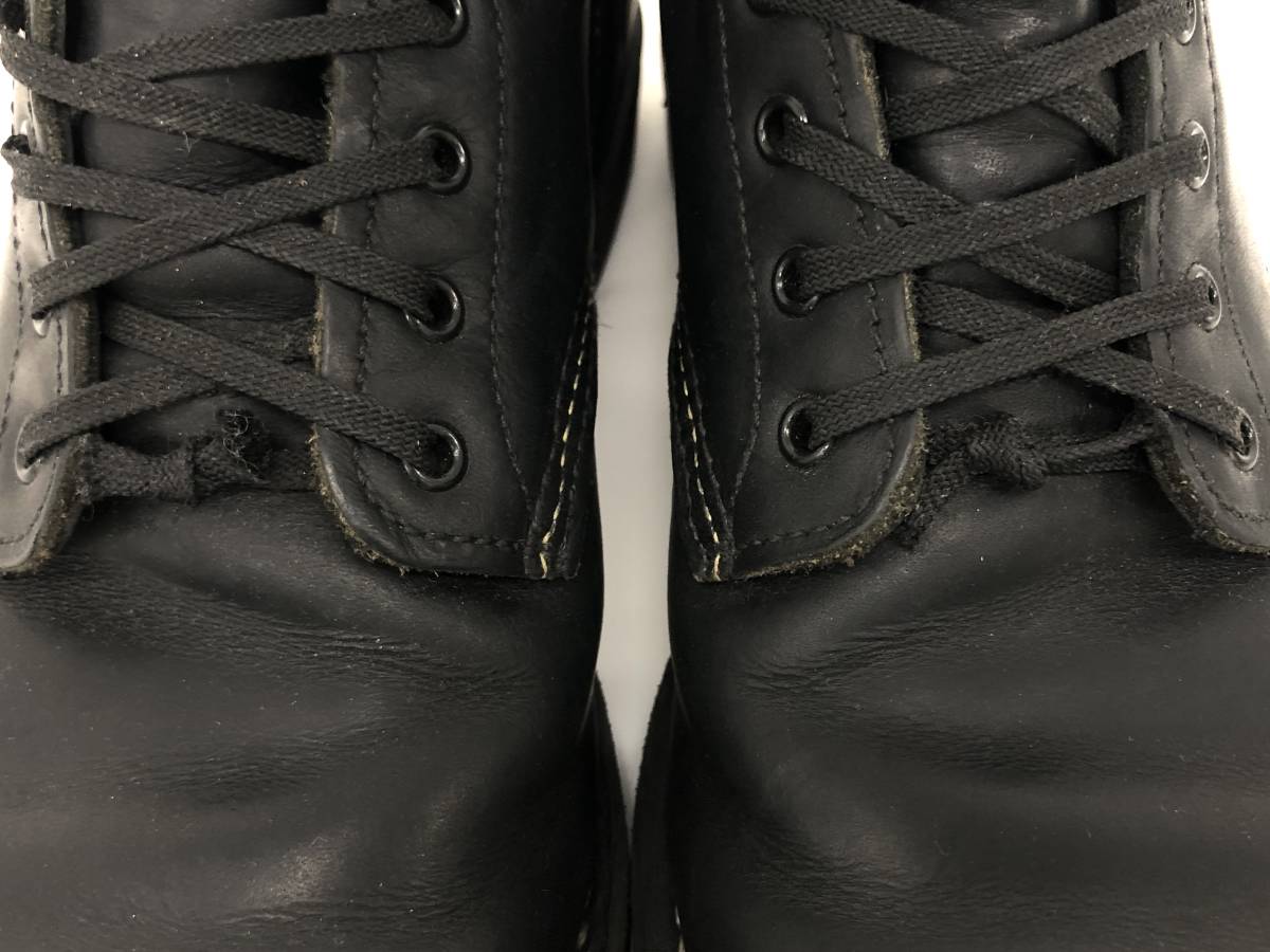 T12/120 RED WING Red Wing 9160 black Smith plain tu round tu boots 25.5 D black 