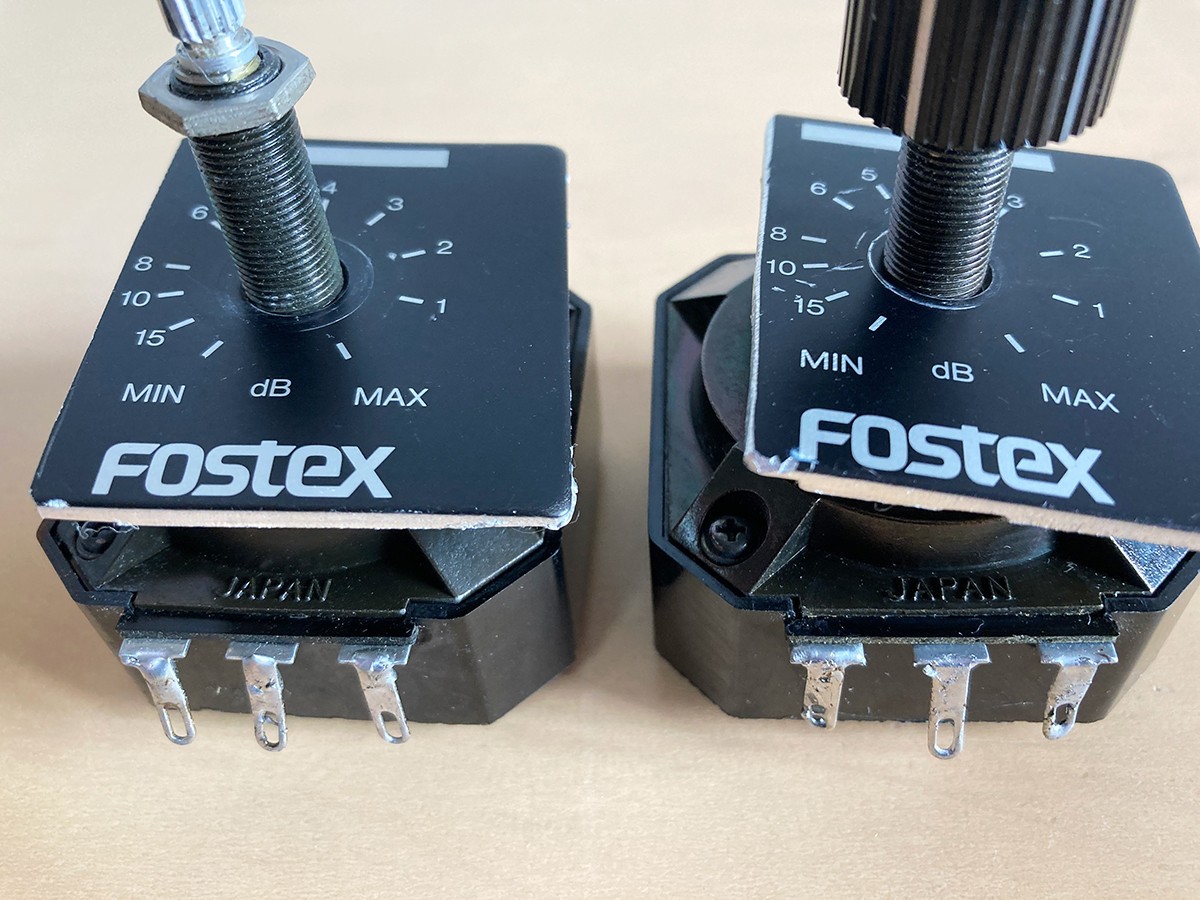 【ジャンク】FOSTEX アッテネーター「AT-50H」「AT-50H Violet」各2台_画像9