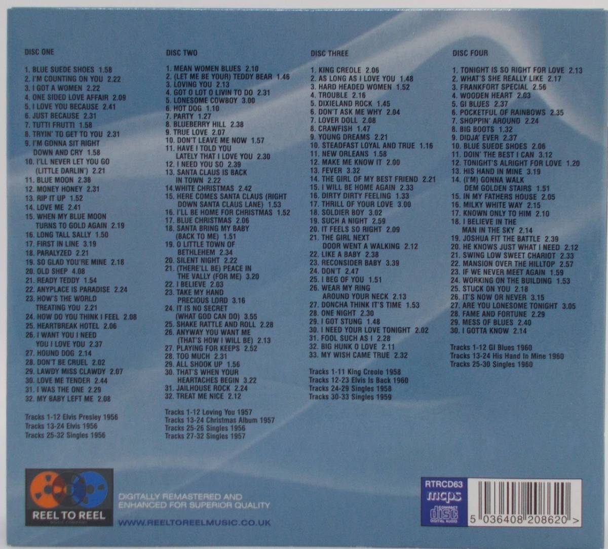 送料185円■エルヴィス・プレスリー4CDデジパック「ELVIS PRESLEY EIGHT CLASSIC ALBUMS」美品■_画像6