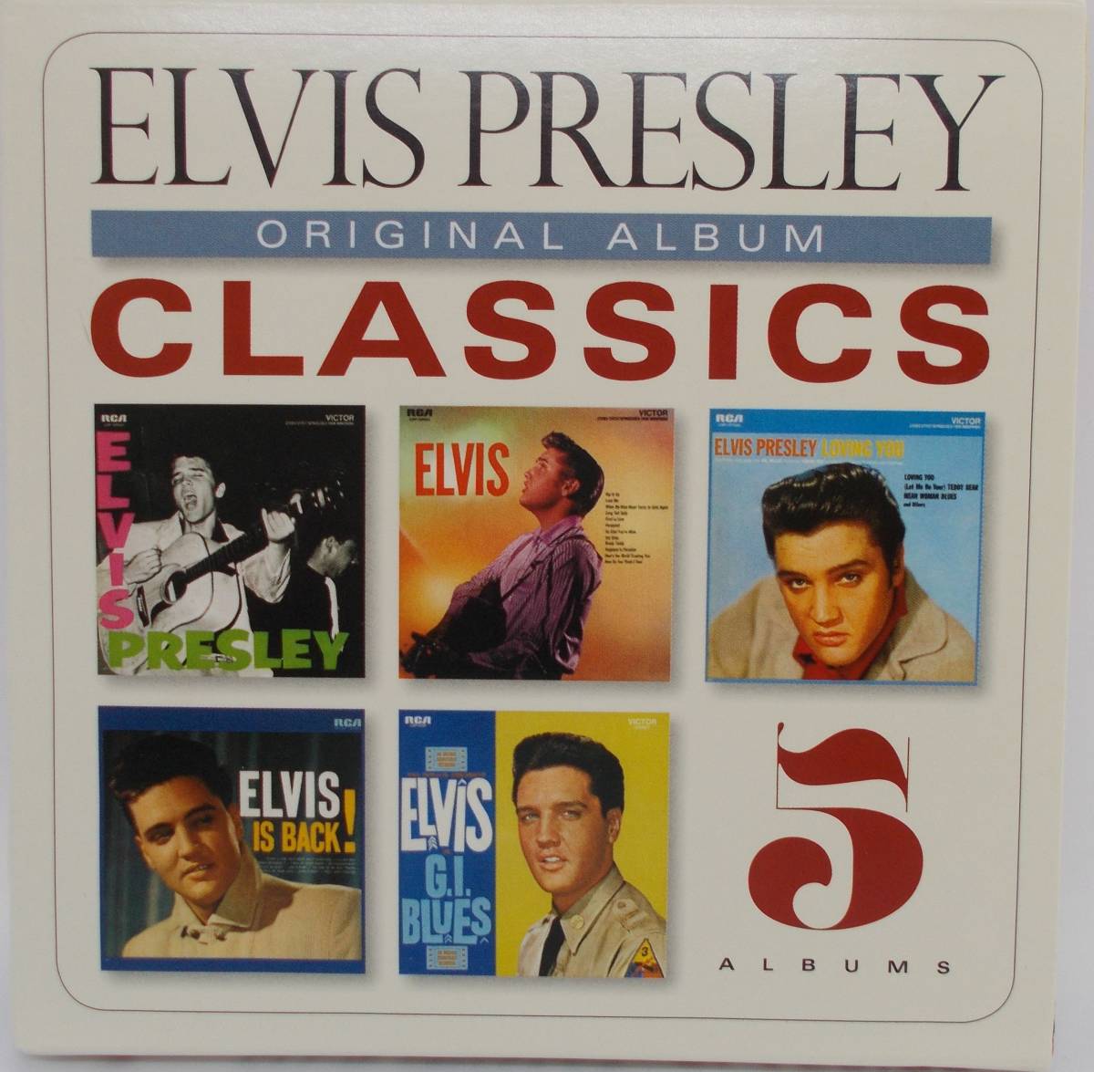 送料185円■エルヴィス・プレスリー5CD紙ジャケット仕様「ELVIS PRESLEY ORIGINAL ALBUM CLASSICS」並上■_画像2