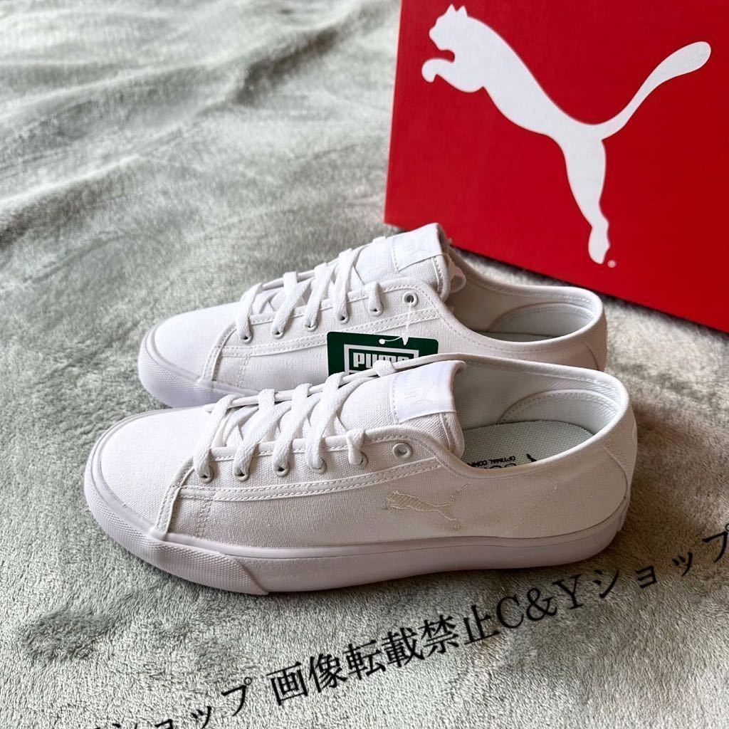 28.0cm 新品 PUMA プーマ Bari Cat CV バリ キャット キャンバス スニーカー シューズ ベージュ 白 ホワイト 388813-02_画像1