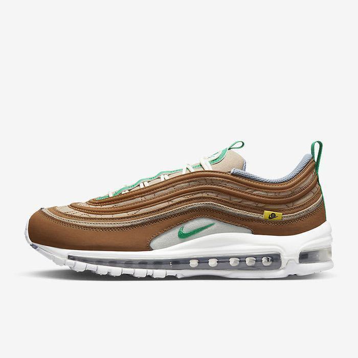 26.5cm 新品 NIKE AIR MAX 97 SE ナイキ エアマックス97 AIRMAX97 スニーカー シューズ ブラウン 茶 白 ホワイトaDV2621-200_画像6