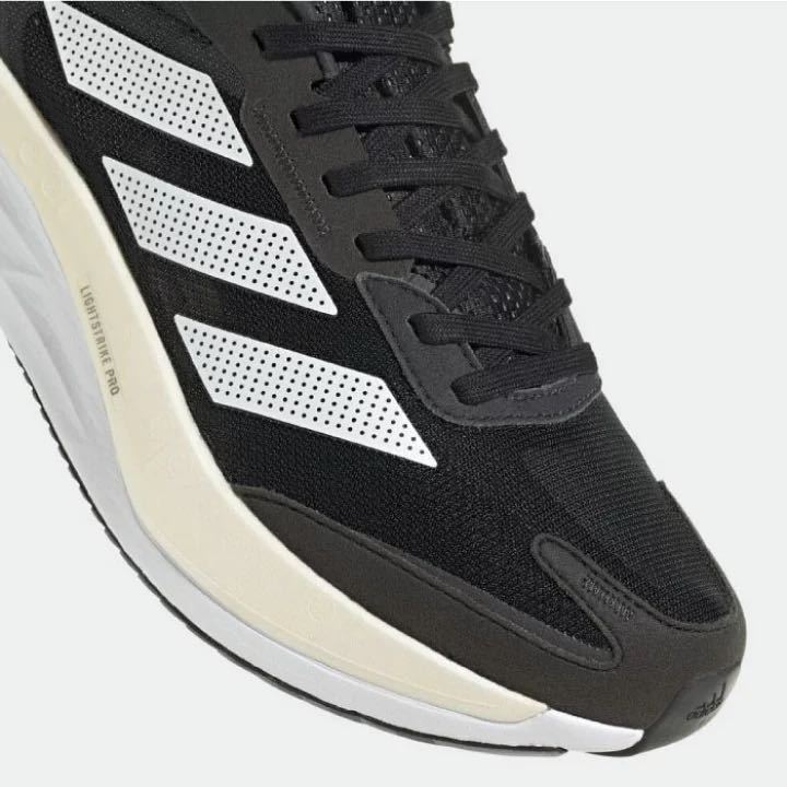 28.0cm 新品 adizero BOSTON 11 adidas アディダス ランニングシューズ アディゼロ ボストン11 M メンズ マラソン 黒 ブラック GX6651_画像2