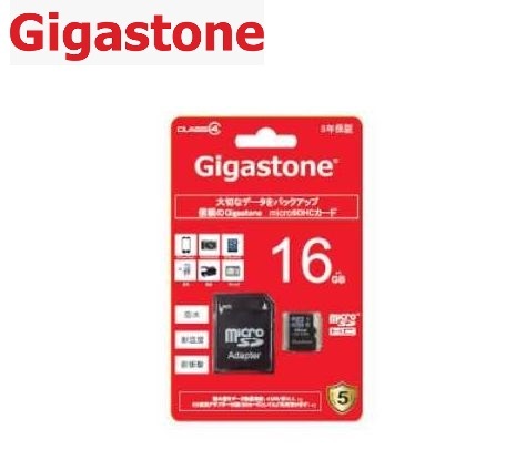 16GB microSDHCカード Gigastone 16GB class4 マイクロsdメモリカード アダプター付き GJM4/16G ギガストーン 高い信頼_画像1