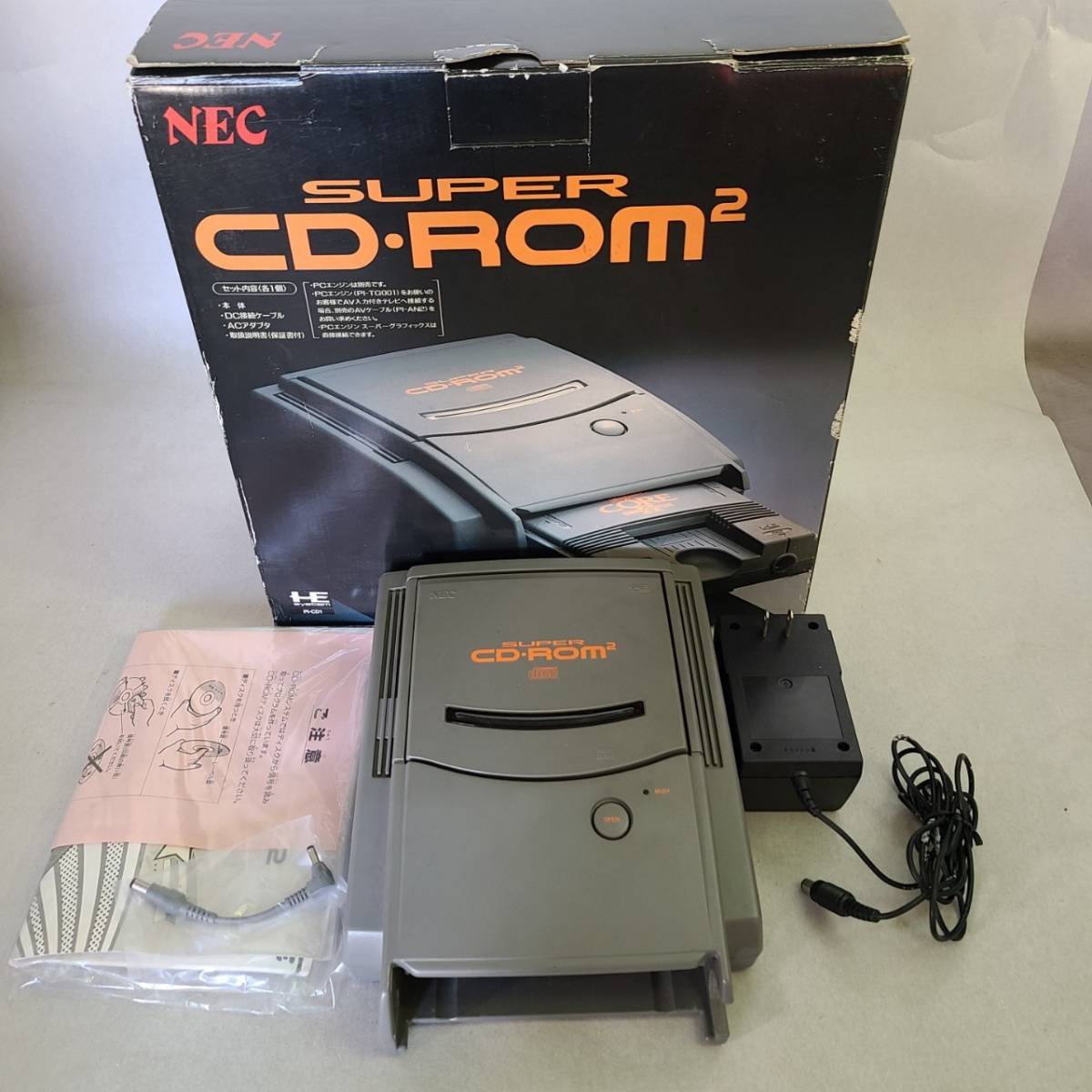 NEC PCエンジン SUPER CD-ROM2 PI-CD1 本体 外箱付 ジャンク(本体