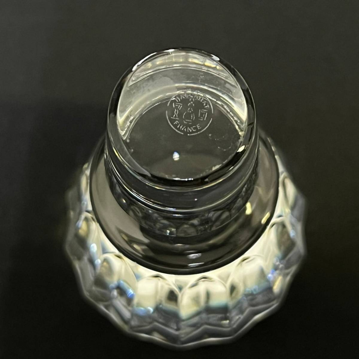 BKg024C 80 Baccarat バカラクリスタル 2点まとめ 空瓶 CAMUS デキャンタ アルクール タンブラー ロックグラス_画像5