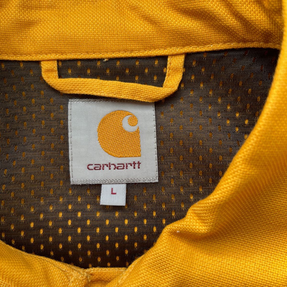 Carhartt WIPカーハートの PENN JACKET 黄色 Lサイズ ワーク コーチジャケット_画像2