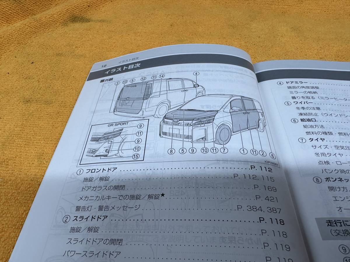 【取説 トヨタ ZRR80W ZRR85W ZRR80G ZRR85G ヴォクシー 取扱説明書 2017年（平成29年）11月24日初版 TOYOTA VOXY ZRR80 ZRR85】_画像2