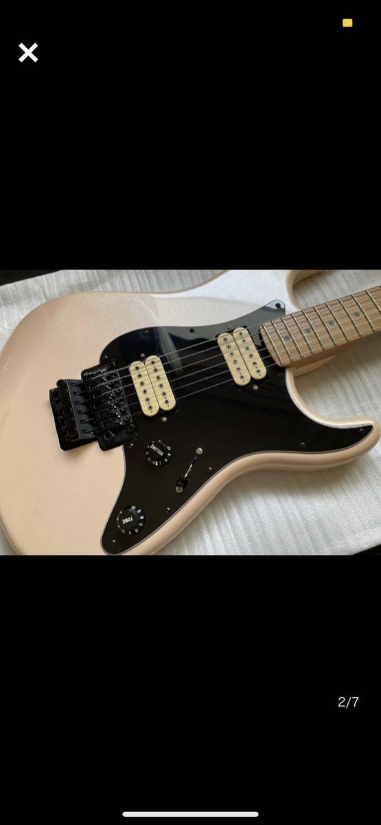 SQUIER ( スクワイヤ ) Contemporary Stratocaster HH FR R-Maple Shell Pink Pearl カスタム品_画像2