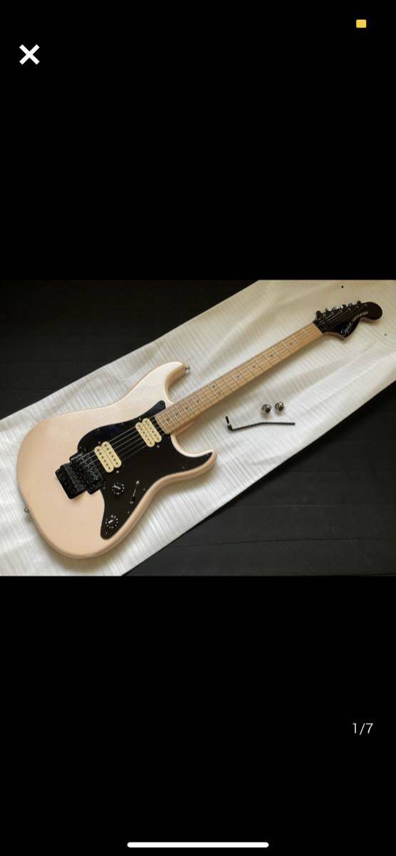 SQUIER ( スクワイヤ ) Contemporary Stratocaster HH FR R-Maple Shell Pink Pearl カスタム品_画像1